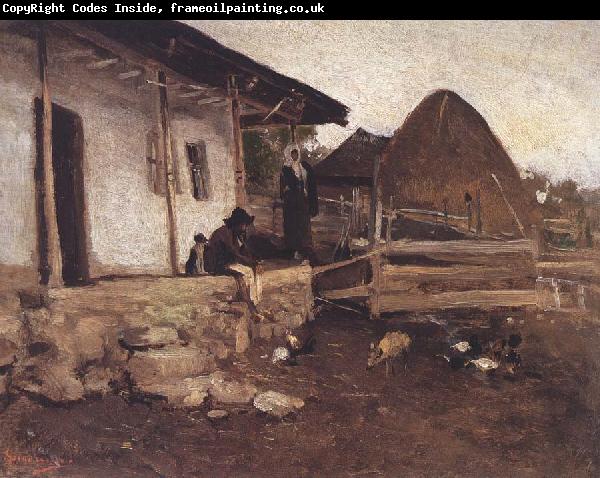 Nicolae Grigorescu Peasant Sitting in Front of his House